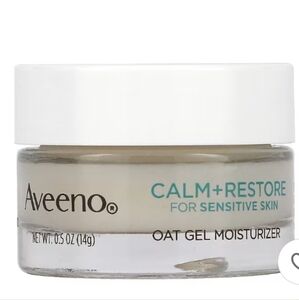 Aveeno, Calm + Restore, Oat Gel Moisturizer, Fragrance-Free, Trial Size, 0.5 oz
